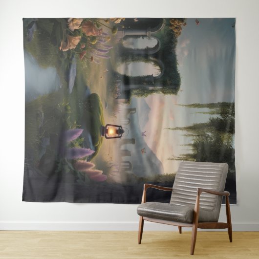 Whimsical Woodland Tapestry Wandteppich (Beispiel (Horizontal))