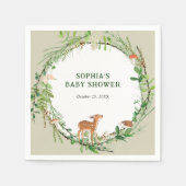 Whimsical Woodland Wreath Serviette (Vorderseite)