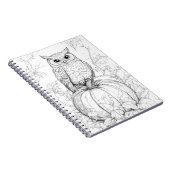 Whimsical Woods Notebook - Autumnal Owl Journal Notizblock (Rechte Seite)