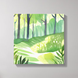 Whimsical Woods | Waldwasserwelt Leinwanddruck