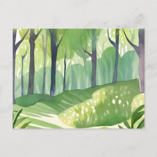 Whimsical Woods | Waldwasserwelt Postkarte (Vorderseite)