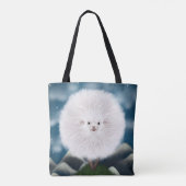 Whimsical Wooly: Alberne Super Fluffy Sheep auf de Tasche (Rückseite)