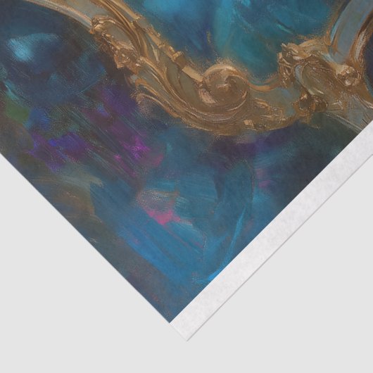 Whimsical Wooly Mammoth Tutu Dinosaur Decoupage Seidenpapier (Ausschnitt)