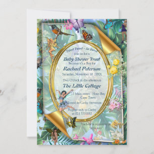 Whimsical World of Fairies & Tropical Birds Einladung