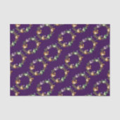 Whimsical Wreath Border Adorned With Witchy Toads Seidenpapier (Vorderseite)