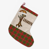 Whimsical Wrenches Personalisiert Großer Weihnachtsstrumpf (Vorderansicht (hängend))