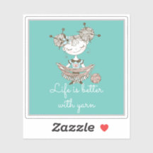 Whimsical Yarn Lover Girl