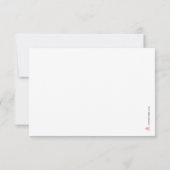 Whimsical Yellow Green Hand Painted Bridal Shower Dankeskarte (Rückseite)