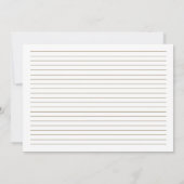 Whimsical Yellow Sunflowers Mason Jar Rezeptkarte (Rückseite)