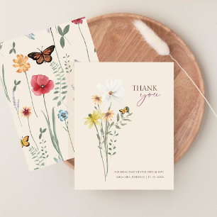 Whimsical Yellow Wildblume Wedding Danke