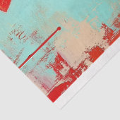 Whimsical Yorkie Dog, Red Bow Krawatte AT2 Decoupa Seidenpapier (Ausschnitt)