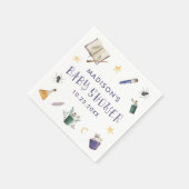 Whimsical Zaubertränke Halloween Babydusche Serviette (Ecke)