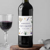 Whimsical Zaubertränke Halloween Babydusche Weinetikett