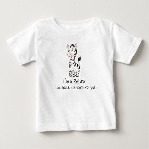 Whimsical Zebra - Aquarelldruck Baby T-shirt