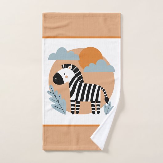 Whimsical Zebra skandinavisch beeinflusst Badhandtuch Set (Handtuch)