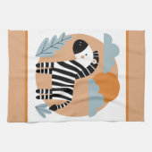 Whimsical Zebra skandinavisch beeinflusst Geschirrtuch (Horizontal)