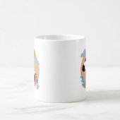 Whimsical Zebra skandinavisch beeinflusst Kaffeetasse (Mittel)