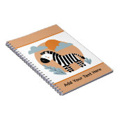 Whimsical Zebra skandinavisch beeinflusst Notizblock (Rechte Seite)