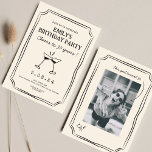 Whimsical Zeichnend Funky quirky Geburtstag Einladung<br><div class="desc">Hand Drawn Funky Cheers Biere 30. Geburtstag</div>