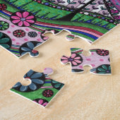 Whimsical Zentangle Märchen Dorf Puzzle (Seite)