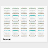 Whimsical Zickzack und Dots Stickers (Blatt)