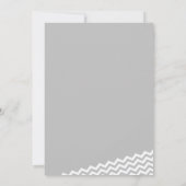 Whimsical Zigzag Lila Brautparty Einladung (Rückseite)