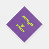 Whimsical Zombie Party Halloween-Party Serviette (Ecke)
