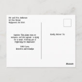 Whimsical Zombie Pilot Flugzeug Kids Halloween Postkarte (Rückseite)