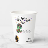 Whimsical Zombie Pilot Flugzeug Niedliche Geister  Pappbecher (Vorderseite)