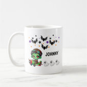 Whimsical Zombie Pilot & Flugzeug Sonniges Hallowe Kaffeetasse (Links)