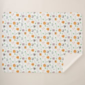 "Whimsical Zoofriends Personalisiert Delight" Sherpadecke (Vorderseite (Horizontal))