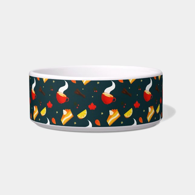 Whimsical Zucker Herbst Winter süß Napf (Vorderseite)