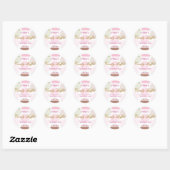 WhimsicalDotty Birthday Candy Buffet Sticker (Blatt)