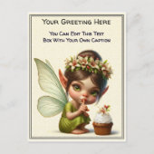 Whimsicaler Alltag Gefühls-Geschichtenbuch-Fee Postkarte (Vorderseite)