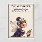 Whimsicaler Alltag Gefühls-Geschichtenbuch-Fee Postkarte (Vorderseite)