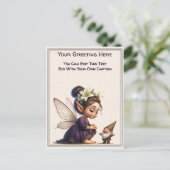 Whimsicaler Alltag Gefühls-Geschichtenbuch-Fee Postkarte (Stehend Vorderseite)