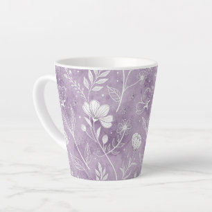 Whimsicaler Blumen-Latte-Mug Milchtasse