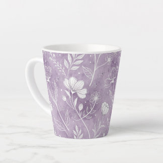 Whimsicaler Blumen-Latte-Mug Milchtasse