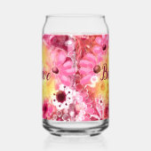 Whimsicaler Blumiger Boho-Botanischer Glaube Kunst Dosenglas (Links)