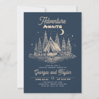 Whimsicaler Camping-Paare-Abendteuer wartet
