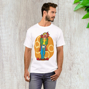 Whimsicaler Cartoon-Clown mit hellen Farben T-Shirt