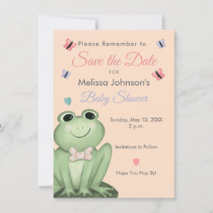 Whimsicaler Frosch-Baby-Shower-Einladung zum Vorme Einladung