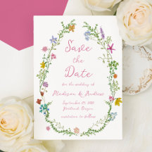 Whimsicaler Garten-Wildblumen-Hochzeit