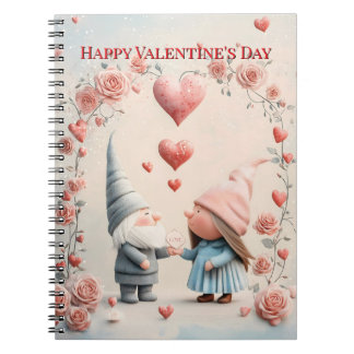 Whimsicaler Gnom-Zauber: Liebenswerte Valentinstag Notizblock
