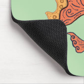 Whimsicaler Goldfisch im Boho-Stil | Fantasie mit  Mousepad (Ecke)