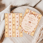 Whimsicaler Handgezeichneter Freundesdankfest-Potl Einladung