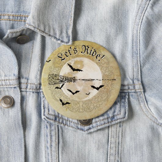 Whimsicaler Hexen-Vollmond Button (Beispiel)