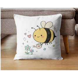 Whimsicaler Hummel-Naturliebhaber Kissen