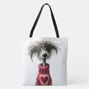 Whimsicaler Hund Tasche