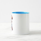 Whimsicaler Hund Tasse (Zentrum)